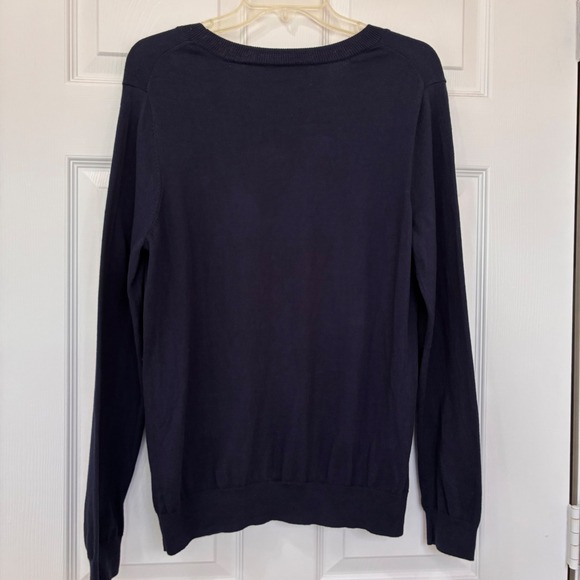 Gap cotton Owl pullover sweater Womens XL Navy Long sleeve Whimsical Weekend - Picture 3 of 8
